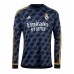 Camisa de time de futebol Real Madrid David Alaba #4 Replicas 2º Equipamento 2023-24 Manga Comprida